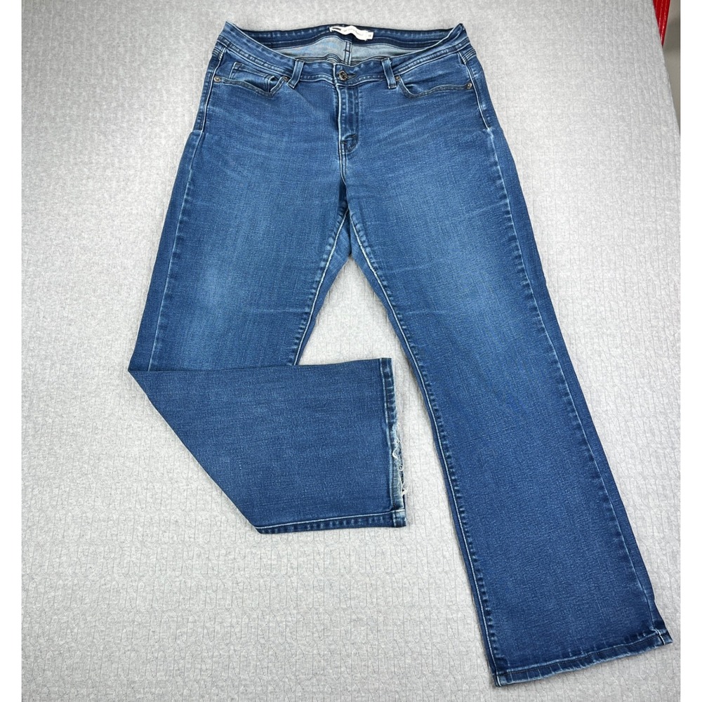 Levi's 529 Curvy Bootcut Jeans Women 16/33X31 Blue Stretch Denim medium wash